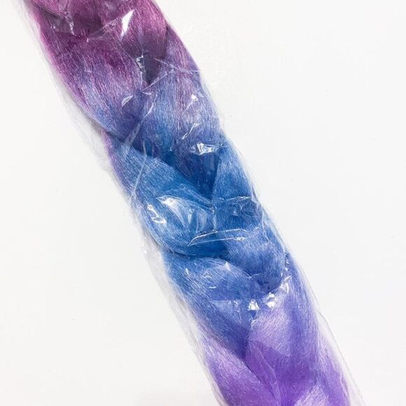 24 Inch Single Ombre Color Glowing Twist Jumbo Braiding Synthetic Hair Extension - Picture 4 of 4